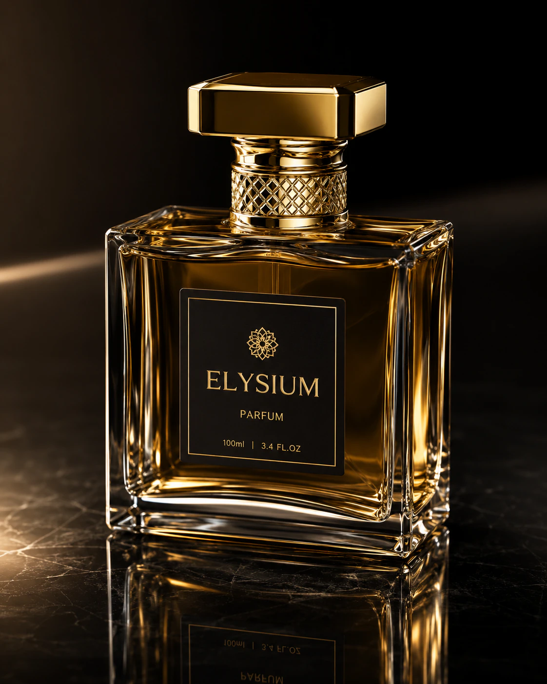 3D perfume bottle render